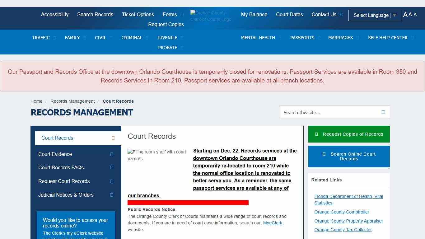 My Orange Clerk Home